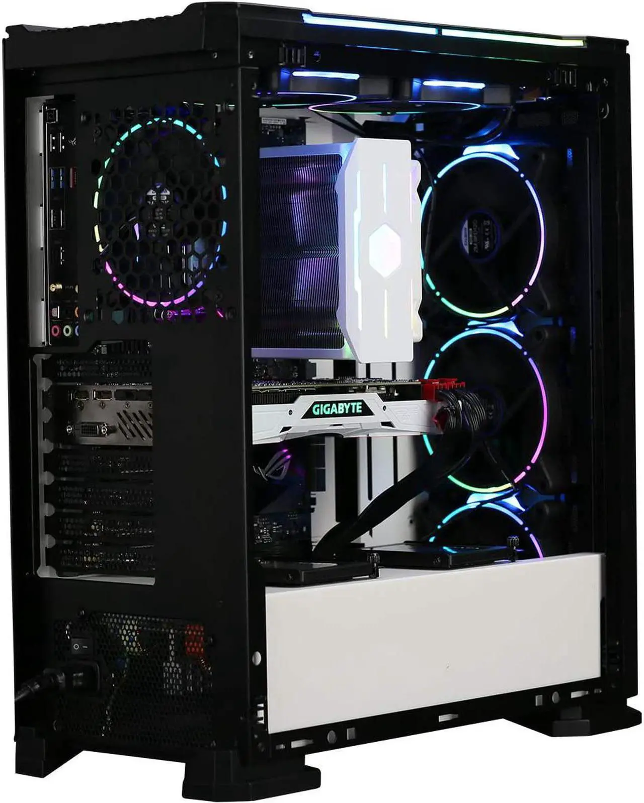 Alt view image 5 of 14 - ZALMAN X3 ATX Mid-Tower includes RGB LED Fan Controller w/4 RGB Fans (supports up to 6), Tool-less Front & Side Panels