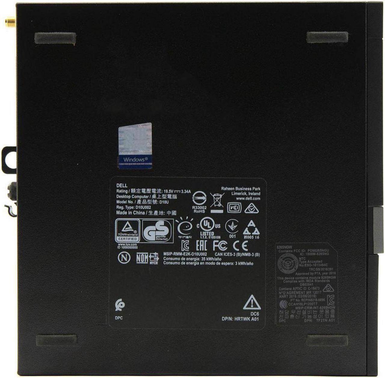 Alt view image 8 of 9 - DELL 7050 MICRO Intel Core i5-6500T 2.50 GHz, 8GB, M.2/128GB SSD, Win 10 Pro