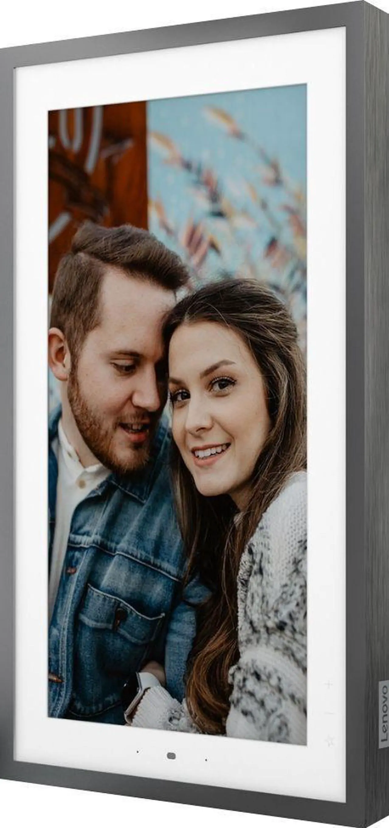 Alt view image 2 of 7 - Lenovo 21.5 inch Smart Picture Frame with Mount Gray Alexa Google ZA6G0006US