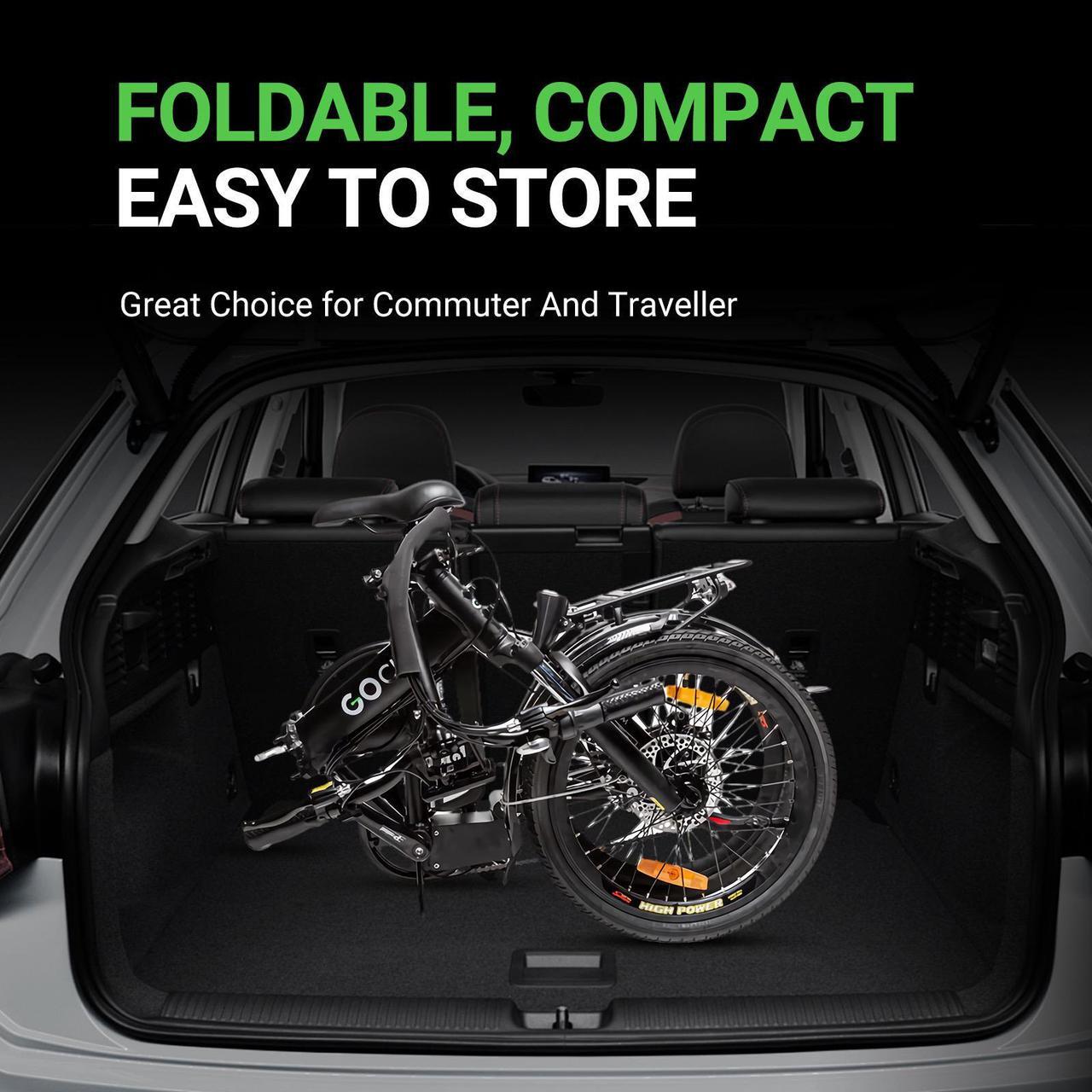 Alt view image 3 of 7 - GoPowerBike GoCity Folding Electric City Bike (Refurbished)
