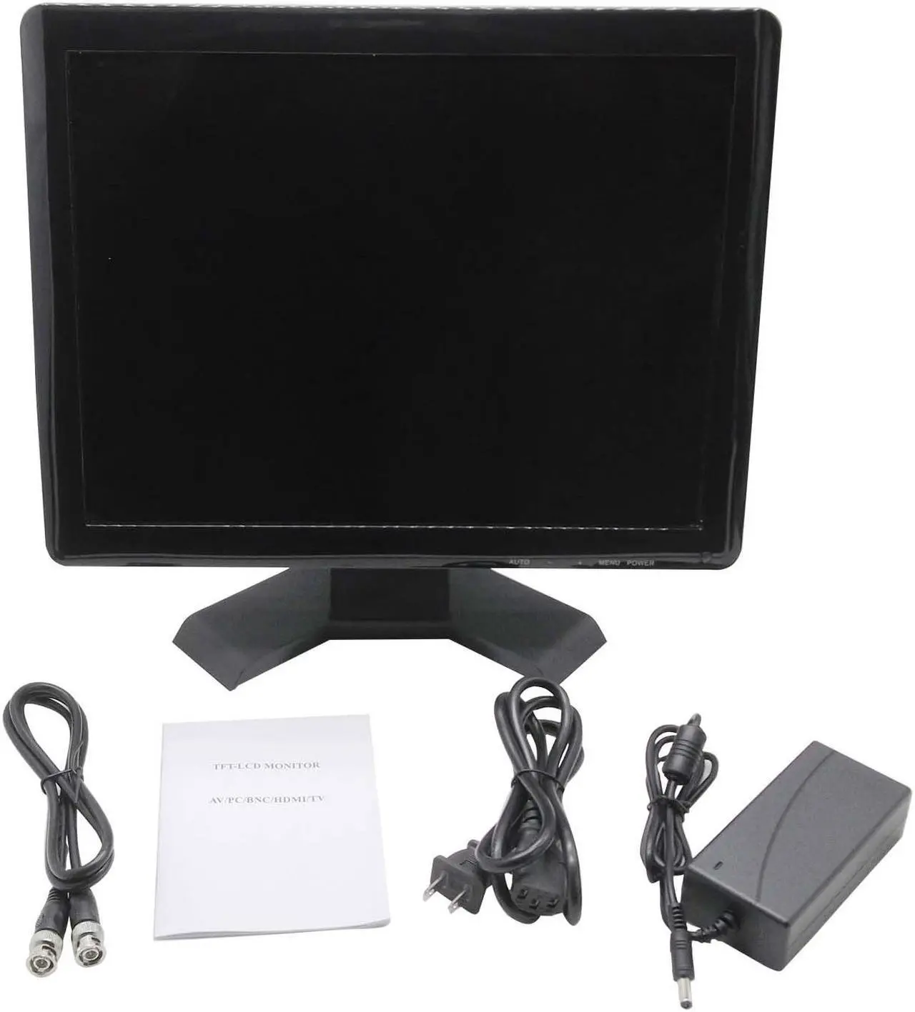 Alt view image 6 of 6 - Nexanic 17 inch Monitor HD 1280x1024 with Video Audio VGA AV USB HDMI 17" TFT LCD Display for CCTV Camera PC DVD Laptop