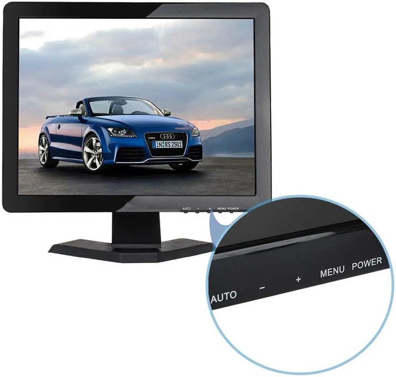 Alt view image 4 of 6 - Nexanic 17 inch Monitor HD 1280x1024 with Video Audio VGA AV USB HDMI 17" TFT LCD Display for CCTV Camera PC DVD Laptop