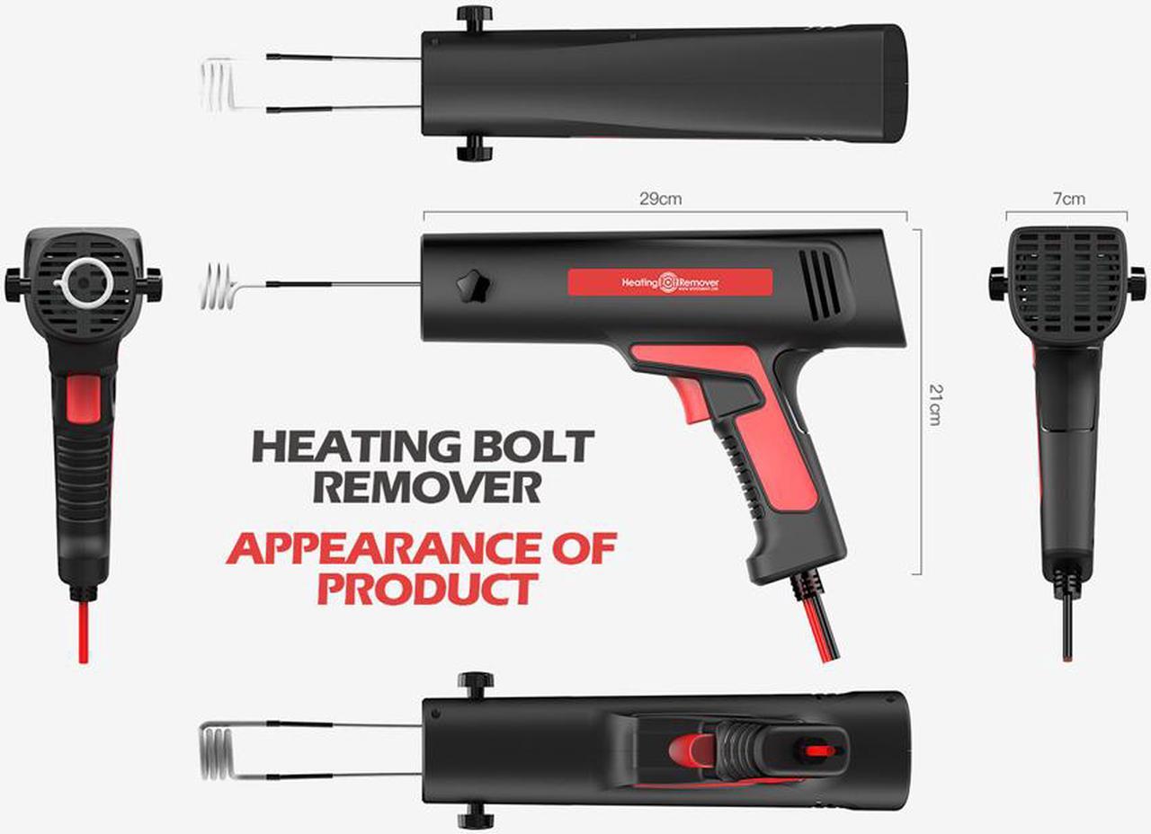 Alt view image 5 of 7 - [ Original Authorized ] WOYO HBR012 Induction Heating Bolt Remover Car Body Repair With 4 Coil Kit 12V Mini Induction Heater Tool HBR012