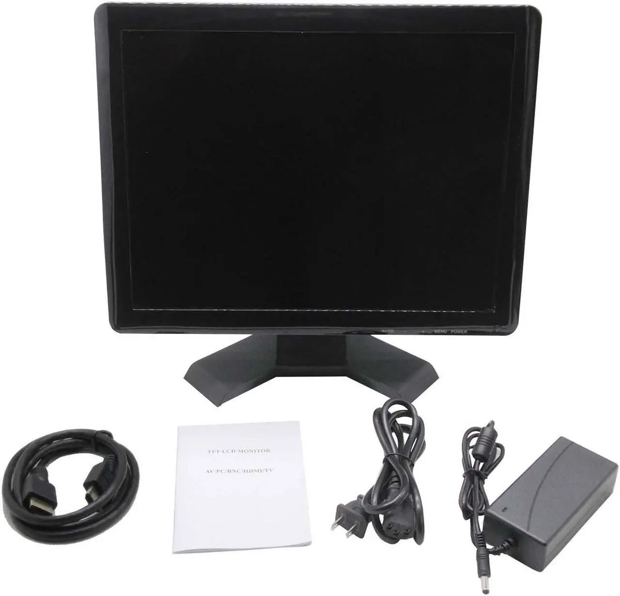 Alt view image 6 of 6 - 15 inch Monitor HD TFT 1024x768 , 300cd/m2 LCD with Video Audio AV USB VGA HDMI 15" Display for CCTV Camera PC DVD Laptop
