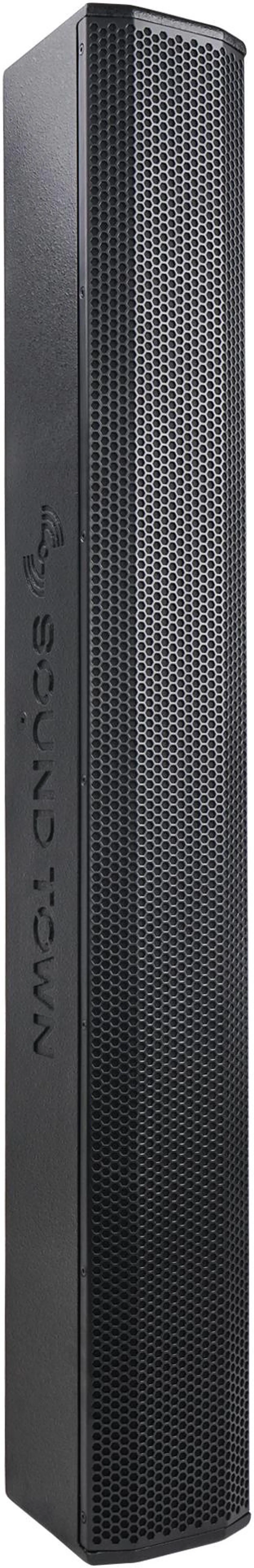 Main image of Sound Town Passive Wall-Mount Column Mini Line Array Speaker with 8 x 5” Woofers, Black for Live Event, Church, Conference, Lounge (CARPO-V10B)