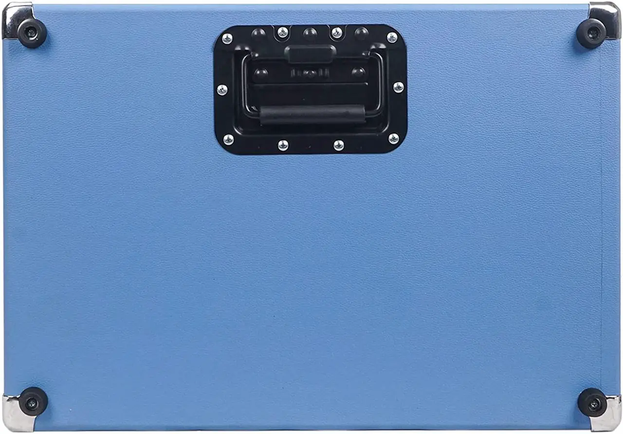 Alt view image 6 of 7 - Sound Town Vintage 4U Amp Rack Case, 12.5" Depth with Rubber Feet, Dust Cover, Kickstand, Beau Blue (STVRC-4BL)