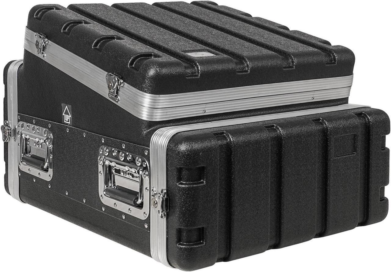 Main image of Sound Town Lightweight and Compact 4U ATA ABS Rack Case, with Slant Mixer Top, 21" Depth, 10U Top and 4U Side Spaces (STMR-A10X4U)