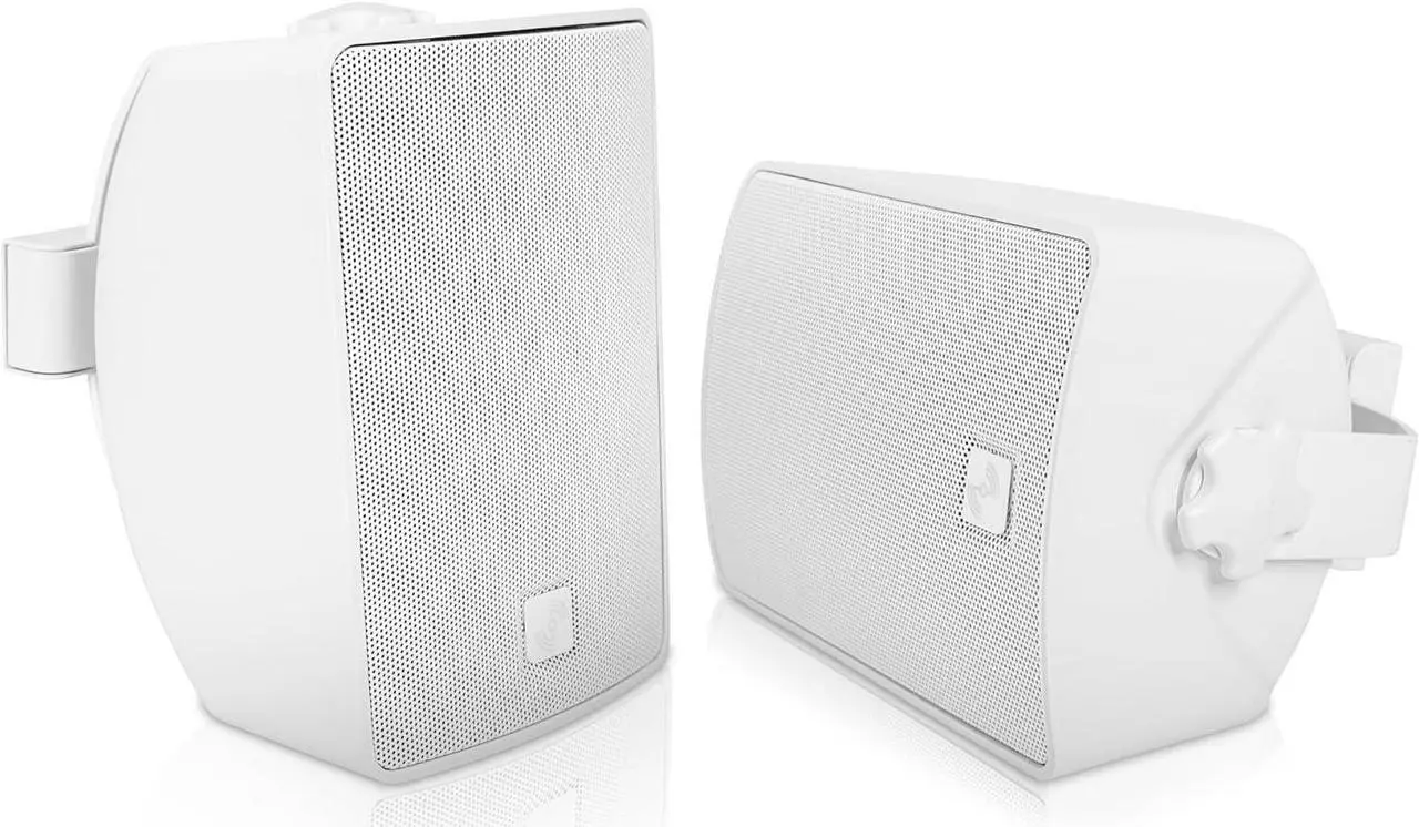 Alt view image 4 of 7 - Sound Town Commercial Restaurant Bluetooth Amplifier + Surface-Mount Speaker Set, with One 2-Zone 70V/100V Amplifier with Bluetooth, 4 x 4.5-Inch Surface-Mount Speakers, White (PAC80X4TV4W)