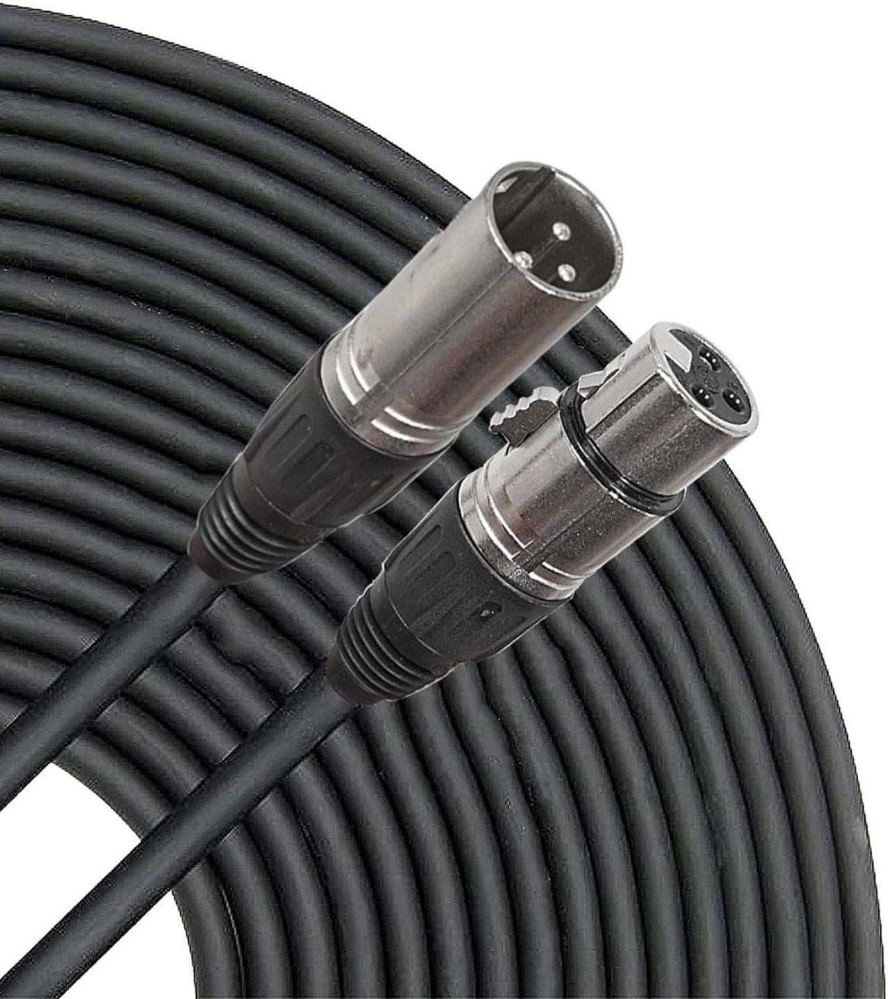 Alt view image 2 of 2 - Sound Town 2 Pack XLR Male to Female Audio Cable, Microphone Cable for Speaker or PA System, 25ft, 3 Pin Balanced Shielded, OFC (STC-XX25-PAIR)