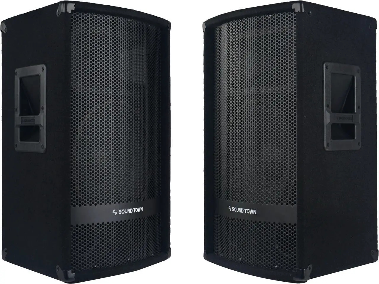 Main image of Sound Town 2-Pack 12" 1200W 2-Way Full-range Passive DJ PA Pro Audio Speaker with Compression Driver for Live Sound, Karaoke, Bar, Church (METIS-112-PAIR)