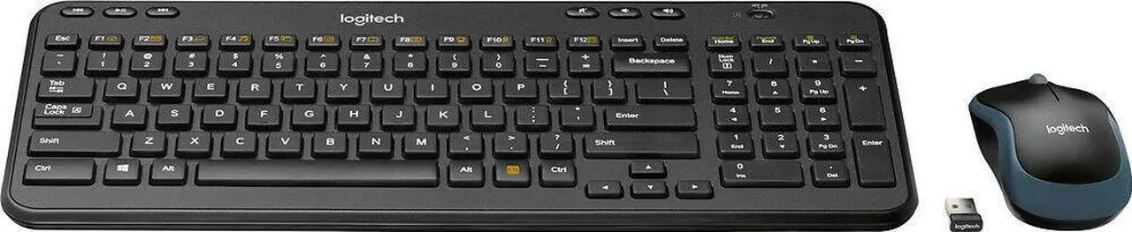 Alt view image 2 of 5 - Logitech - MK360 Full-size Wireless Scissor Keyboard and Mouse - Black