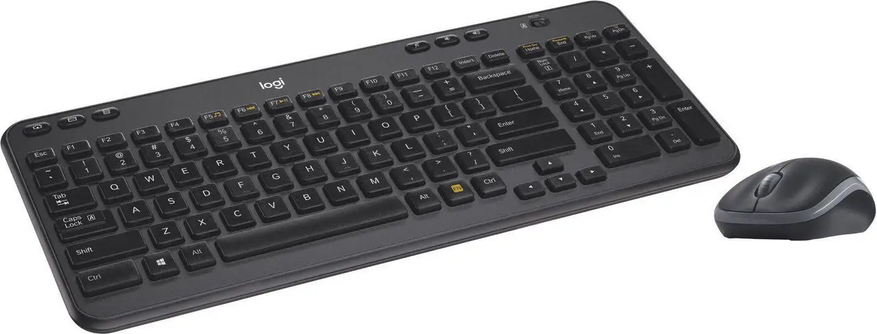 Alt view image 4 of 5 - Logitech - MK360 Full-size Wireless Scissor Keyboard and Mouse - Black