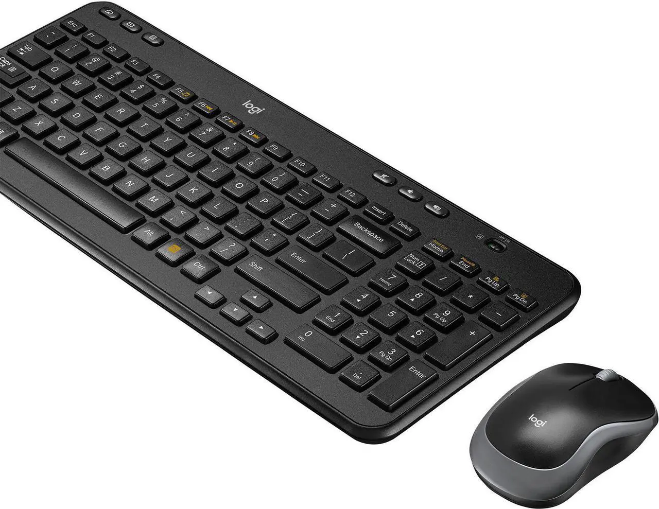 Alt view image 5 of 5 - Logitech - MK360 Full-size Wireless Scissor Keyboard and Mouse - Black