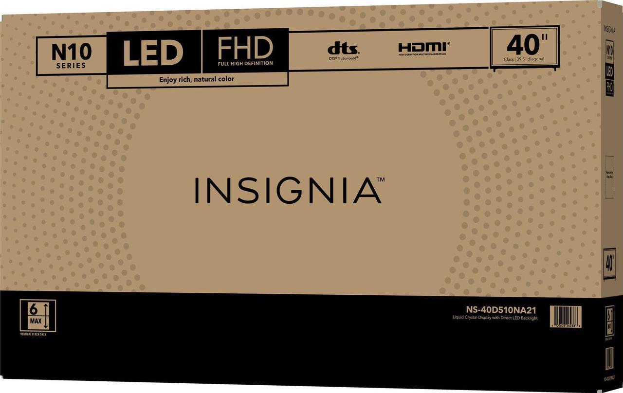 Alt view image 5 of 5 - Insignia- 40" Class N10 Series LED Full HD TV