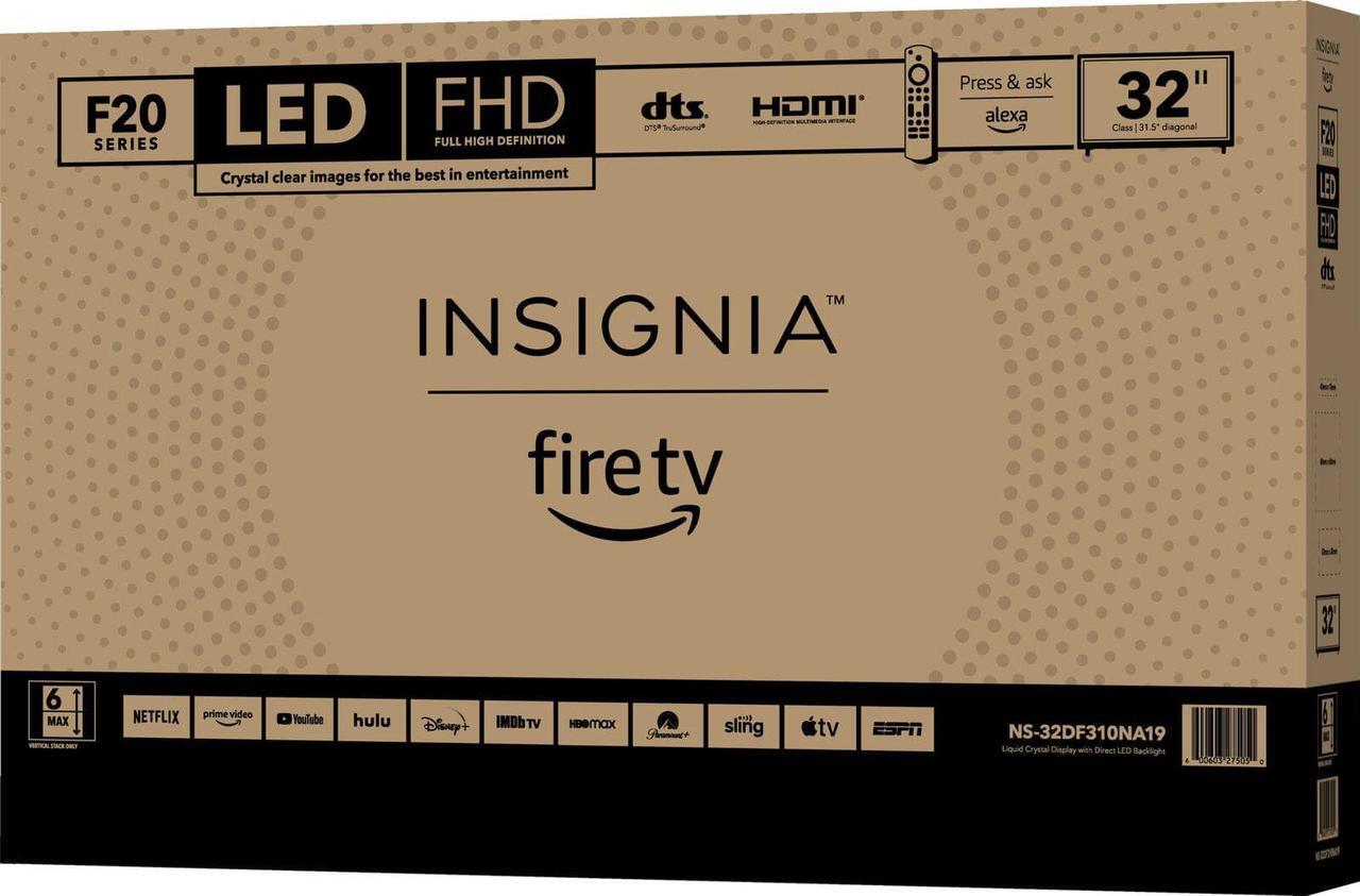 Alt view image 6 of 6 - Insignia- 32" Class F20 Series LED HD Smart Fire TV