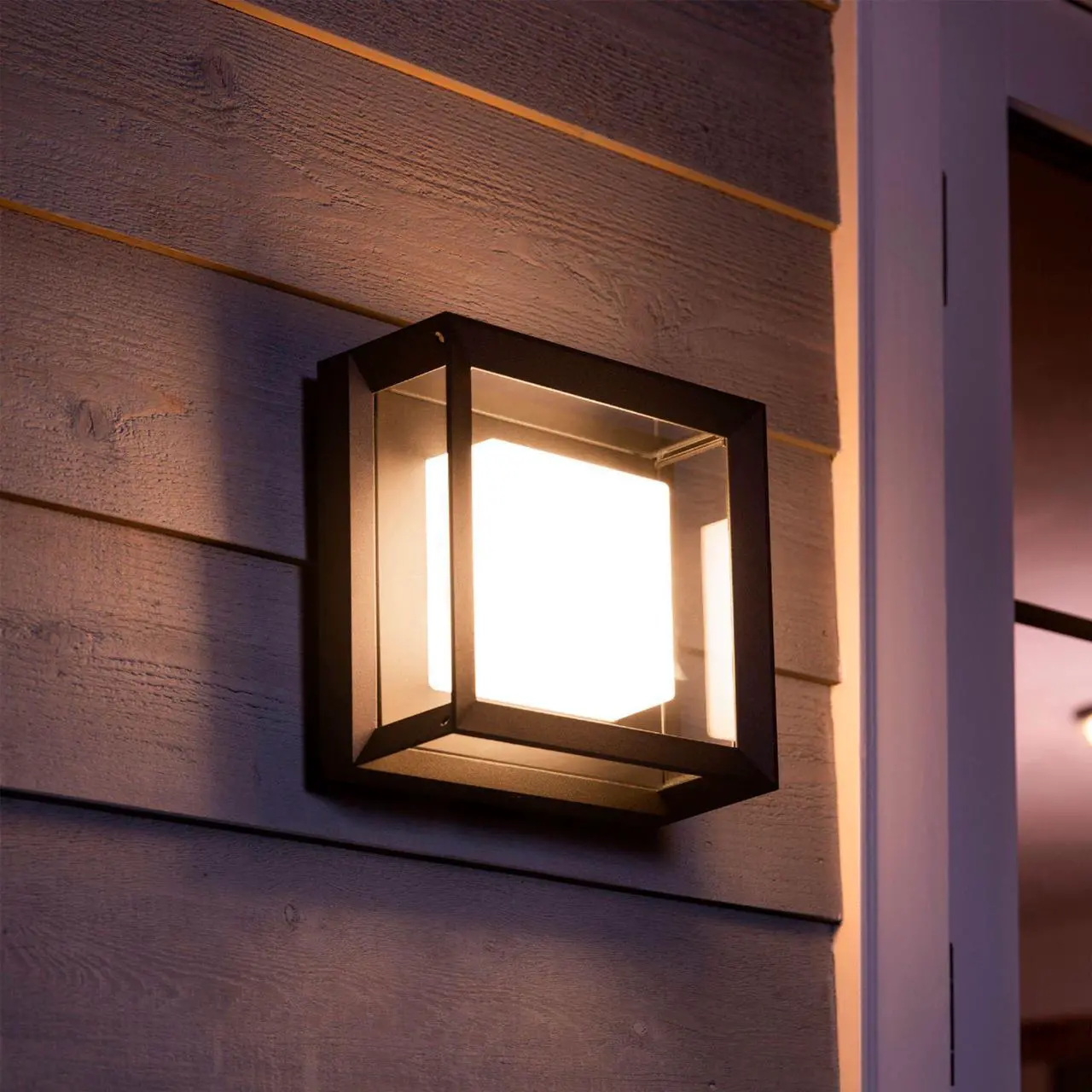 Alt view image 3 of 5 - Philips - Hue White and Color Ambiance Econic Outdoor Wall and Ceiling Light - Black