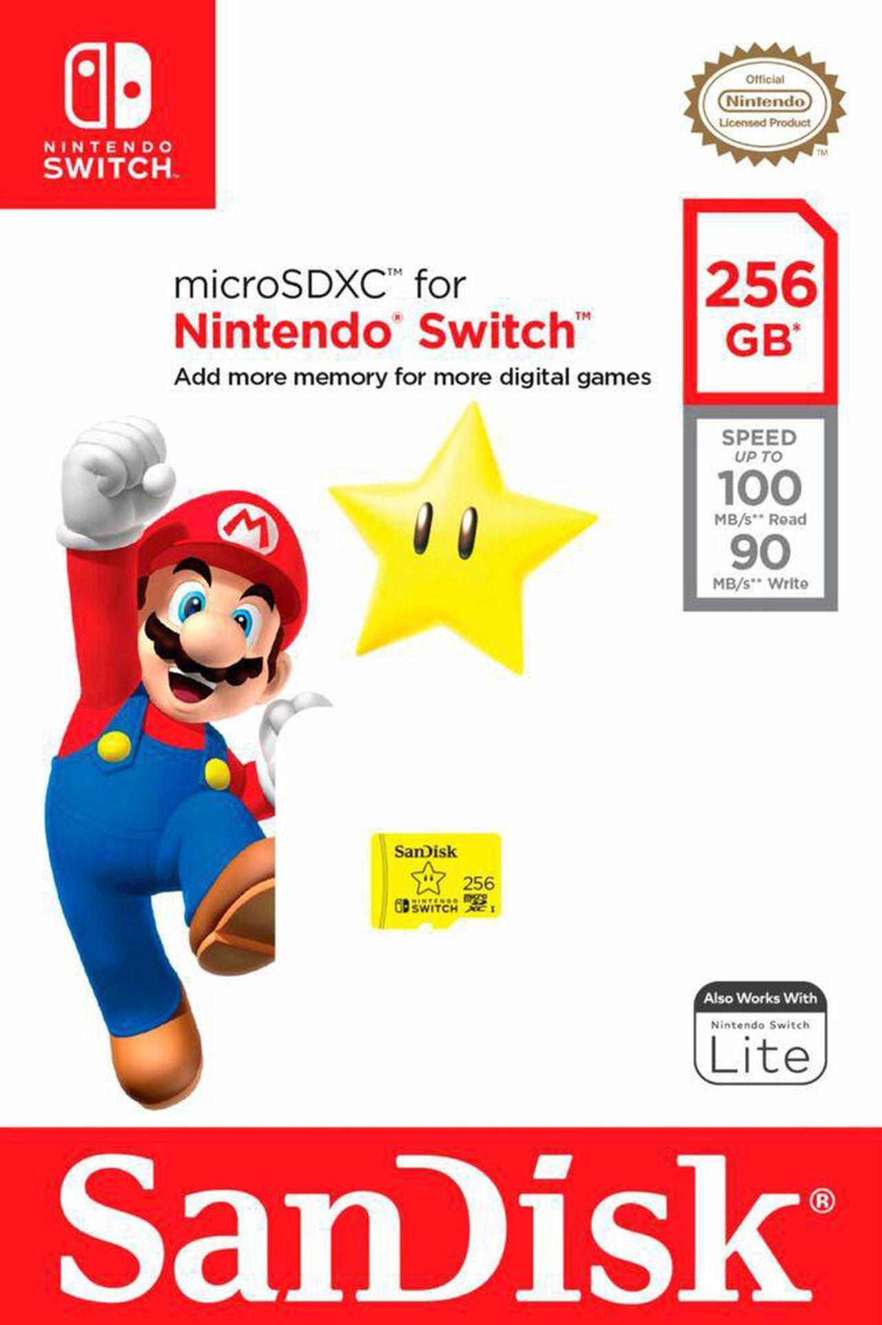 Alt view image 6 of 6 - SanDisk - 256GB microSDXC UHS-I Memory Card for Nintendo Switch
