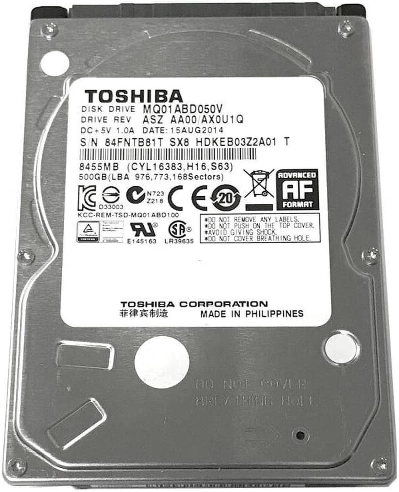 Main image of Toshiba 500GB 5400RPM 8MB Cache 9.5mm SATA 3.0Gb/s 2.5" Notebook Hard Drive