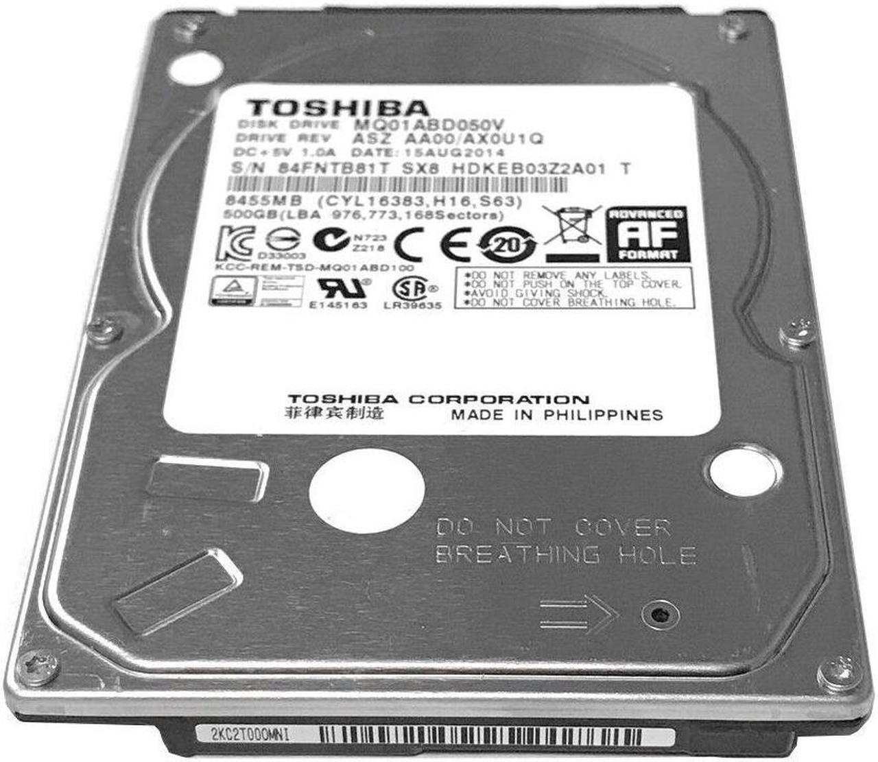 Alt view image 4 of 4 - Toshiba 500GB 5400RPM 8MB Cache 9.5mm SATA 3.0Gb/s 2.5" Notebook Hard Drive
