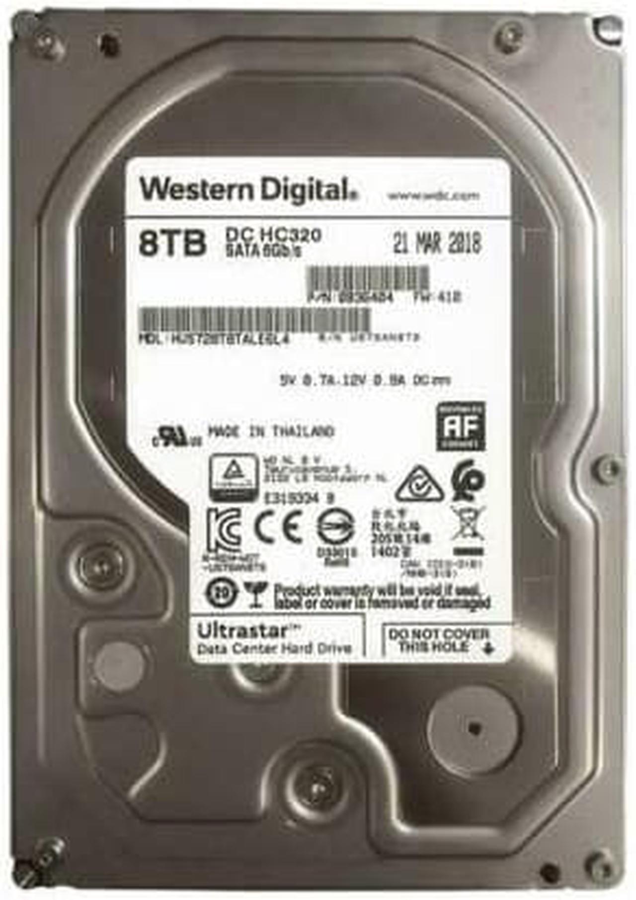 Western Digital DC HC320 Ultrastar 8TB 7200RPM SATA HD, HUS728T8TALE6L4, 0B36404