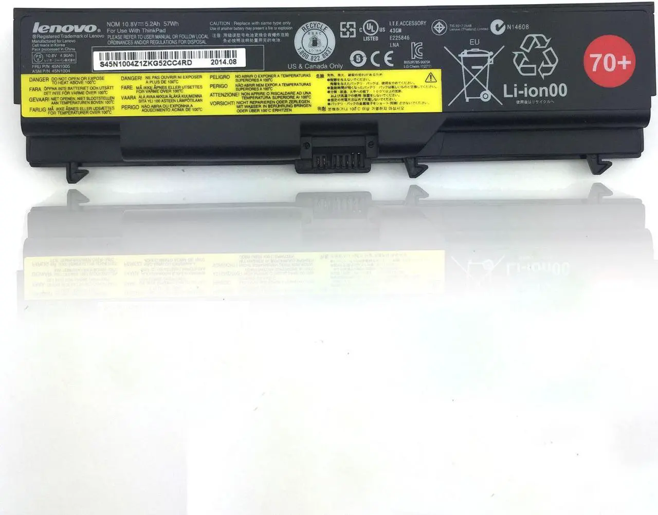Alt view image 3 of 4 - 70+ 6Cell OEM Battery FOR Lenovo 0A36303 Thinkpad L430 T430 W530 L530 45N1000