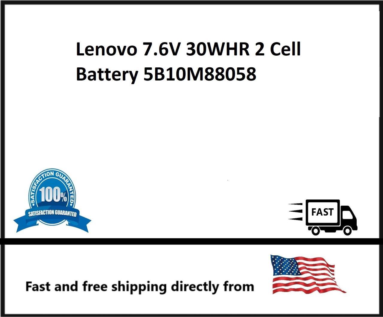 5B10M88058 Lenovo 7.6V 30WHR 2 Cell Battery