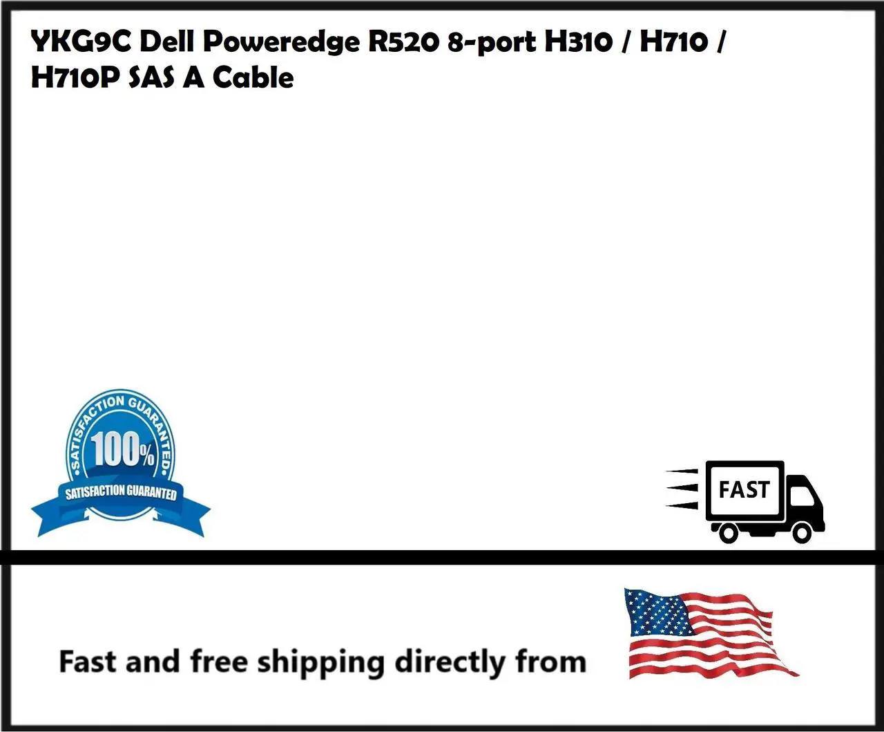 Main image of Dell Poweredge R520 8-port H310 / H710 / H710P SAS A Cable YKG9C