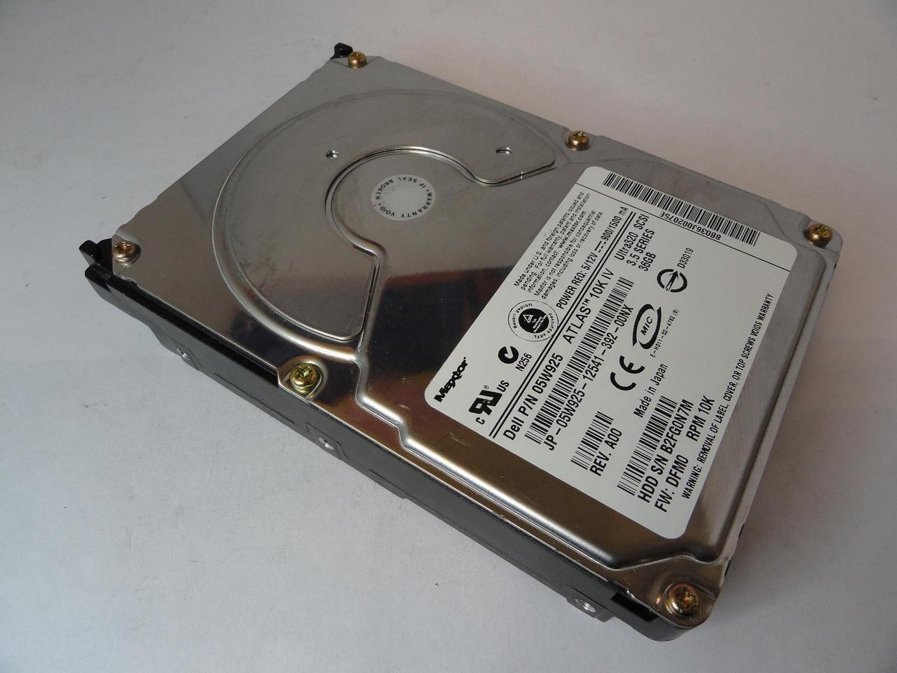 Alt view image 2 of 4 - Maxtor 8B036J0 Atlas 10K IV 36.70 GB Hard Drive - 3.5" Internal - SCSI (Ultra320 SCSI)