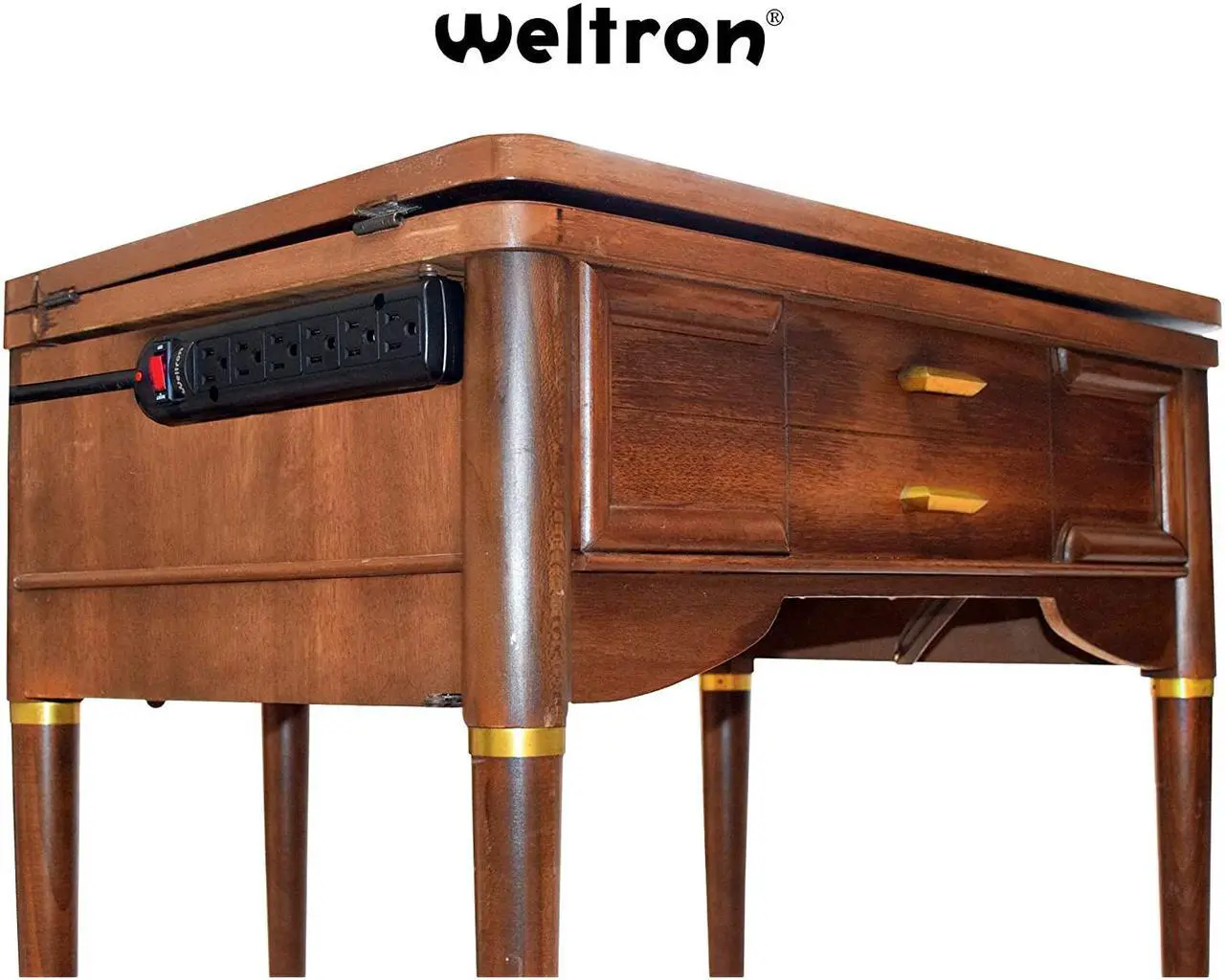Alt view image 7 of 7 - Weltron - Mountable Surge Protector 6 ft. (WSP-600PLF-6BK)