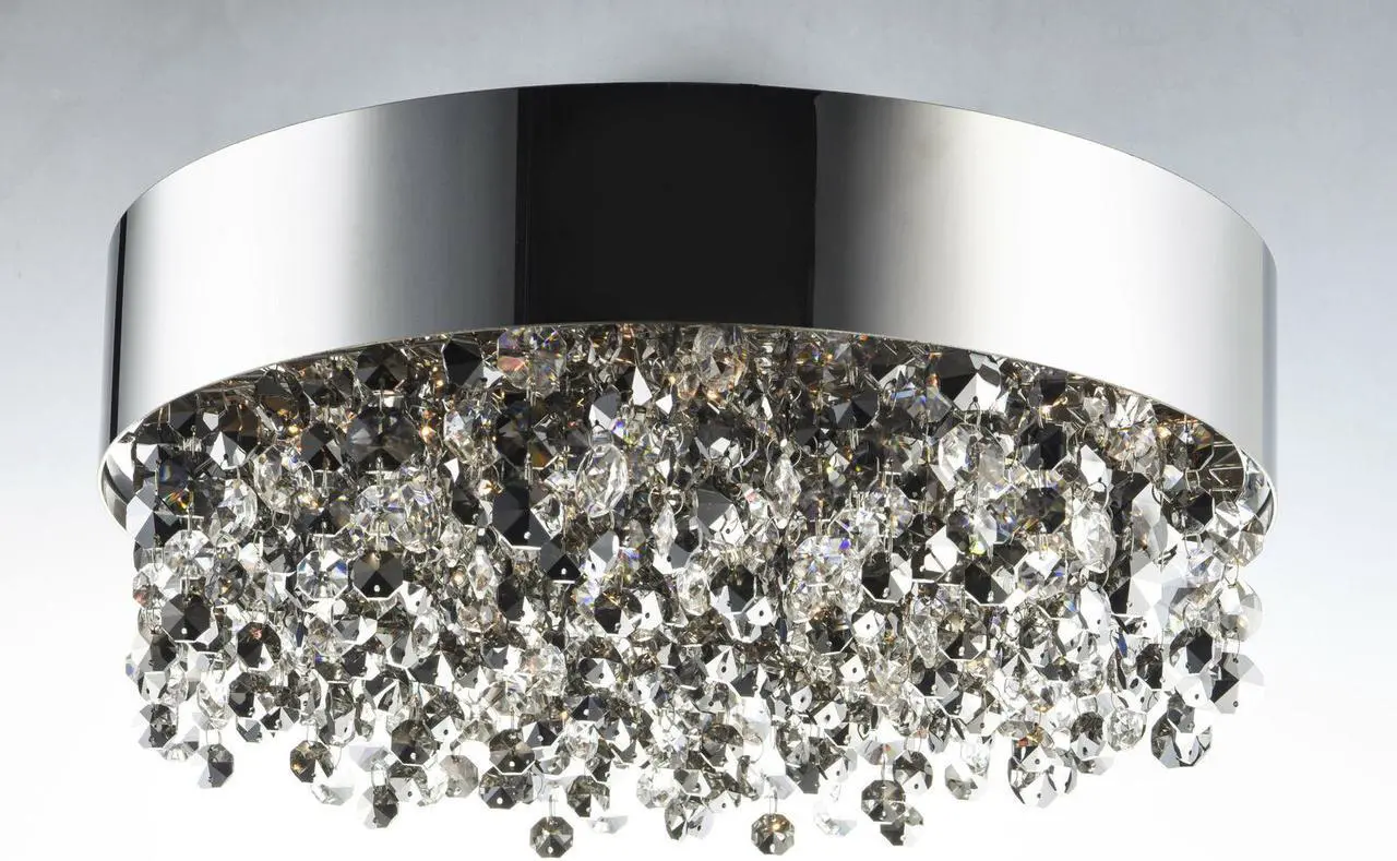 Alt view image 6 of 8 - Maxim 39650MSKPC 16 in. Mystic 11-Light LED Flush Mount Ceiling Light, Polished Chrome
