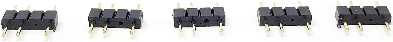 Alt view image 3 of 5 - Micro Connectors 50cm Addressable RGB 1 to 4 Splitter Cable with/5 Male Pins (F04-04ARGB-50)