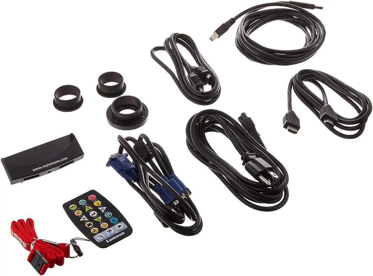 Alt view image 5 of 5 - Lumens Projector DC193 LadiBug Document Camera 16x 30fps USB 2.0 VGA/HDMI Red