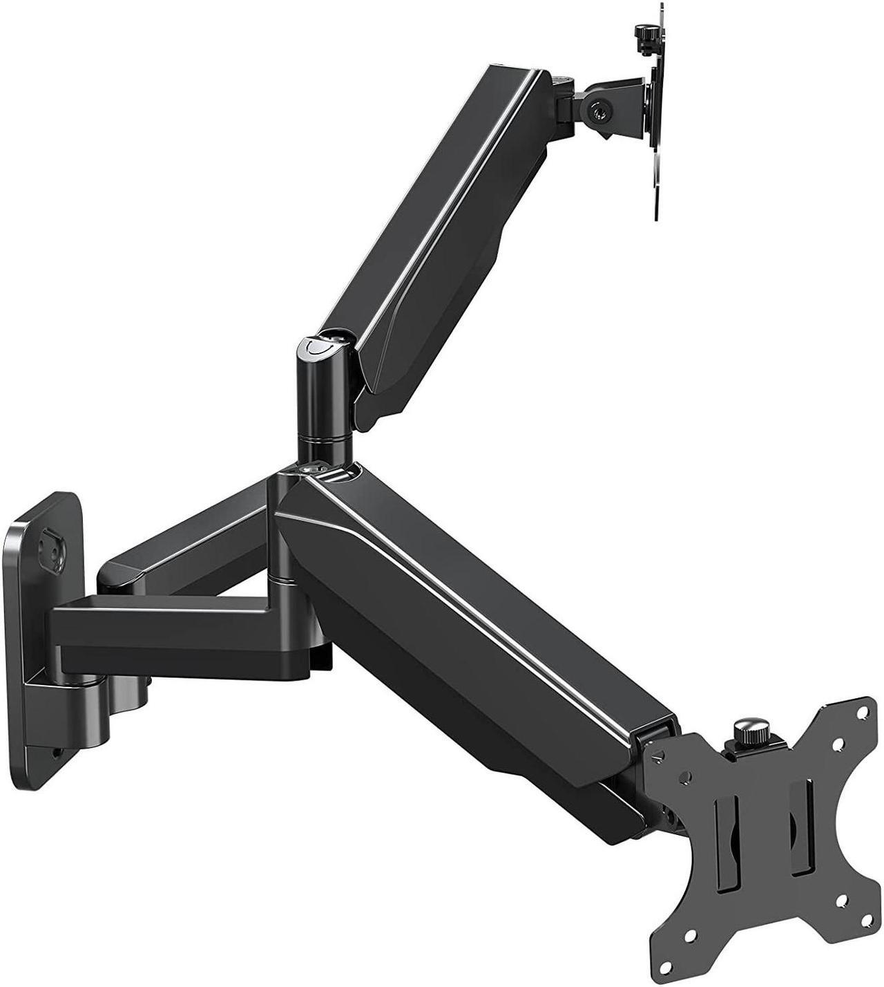 Main image of Dual Monitor Wall Mount For 13 To 32 Inch Computer Screens, Gas Spring Wall Monitor Arm For 2 Monitors, Each Holds Up To 17.6Lbs, Full Motion Wall Monitor Mount With Vesa 75X75 100X100
