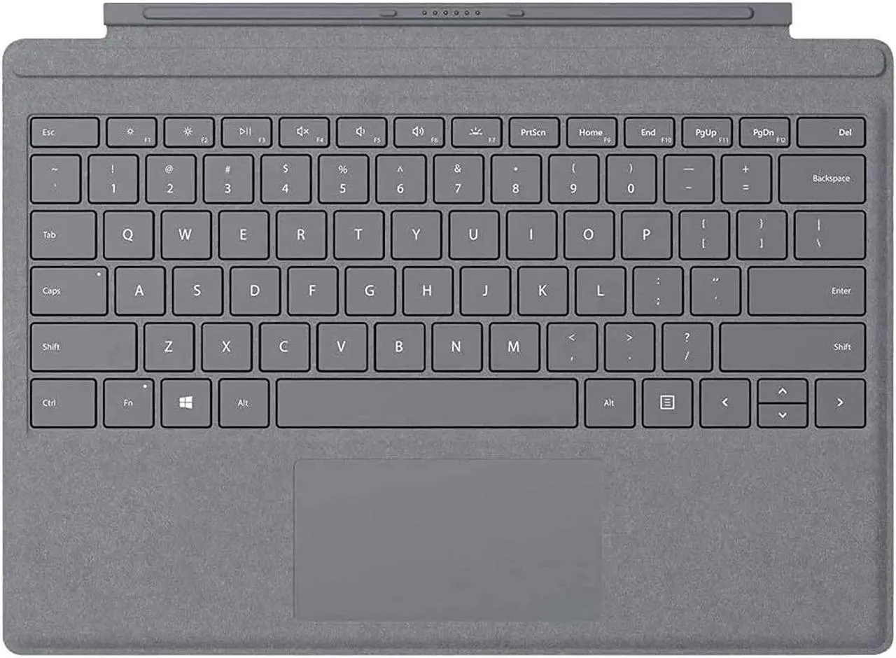 Alt view image 5 of 8 - Microsoft Surface Pro Signature Type Cover (FFQ-00141) Alcantara Light Charcoal