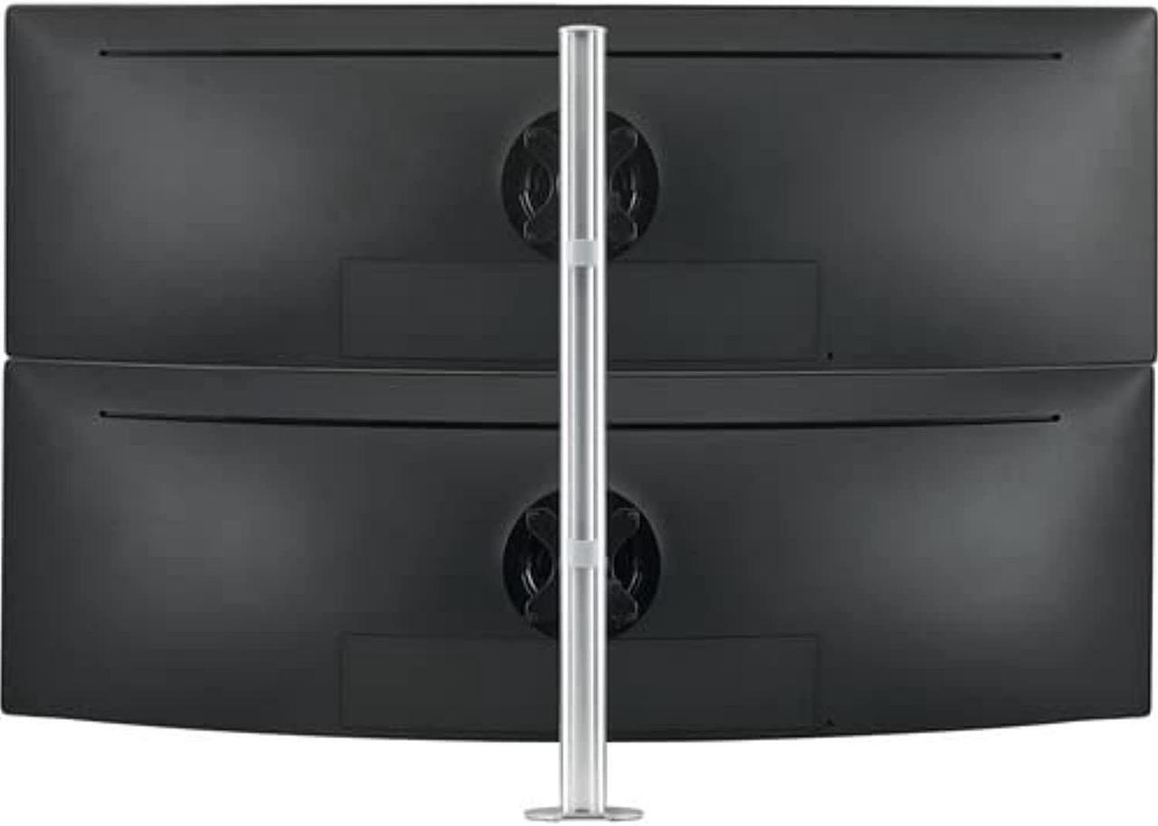 Alt view image 2 of 4 - ATDEC DUAL STACK HEAVY MONITOR DESK MOUNT - FLAT/CURVED UP TO 49IN - VESA 75X75,