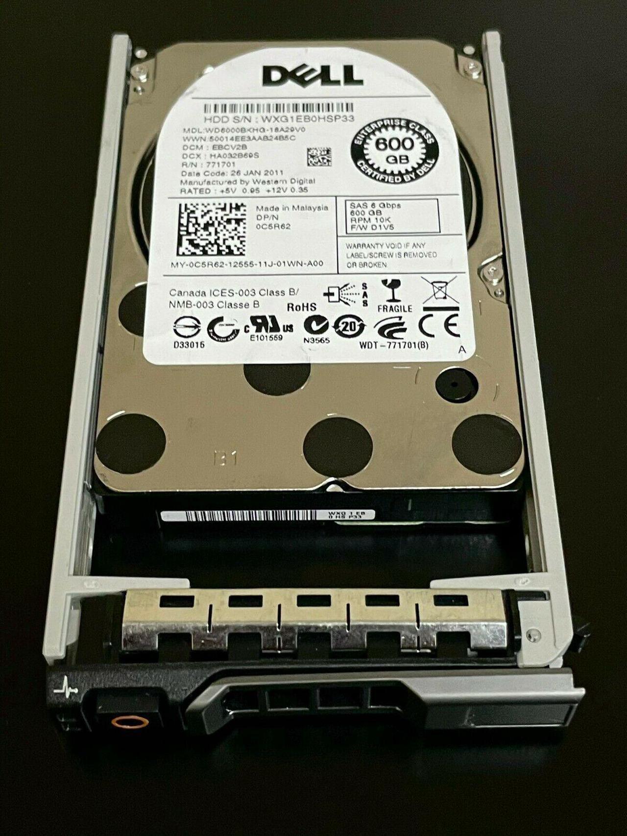 Alt view image 2 of 4 - Dell-IMSourcing C5R62 DS 600 GB Hard Drive - 2.5" Internal - SAS (6Gb/s SAS)
