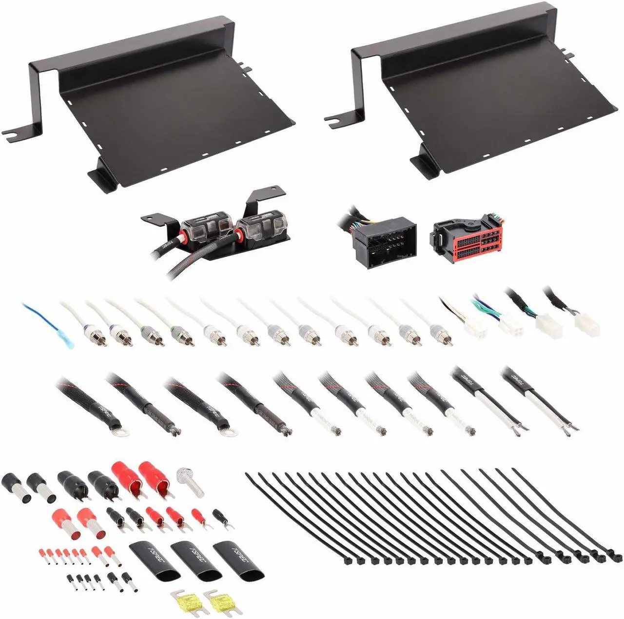 Alt view image 2 of 2 - Heise JP-18AMP-2 Dual Amplifier Installation Kit for Jeep JL Gladiator JT 2018+