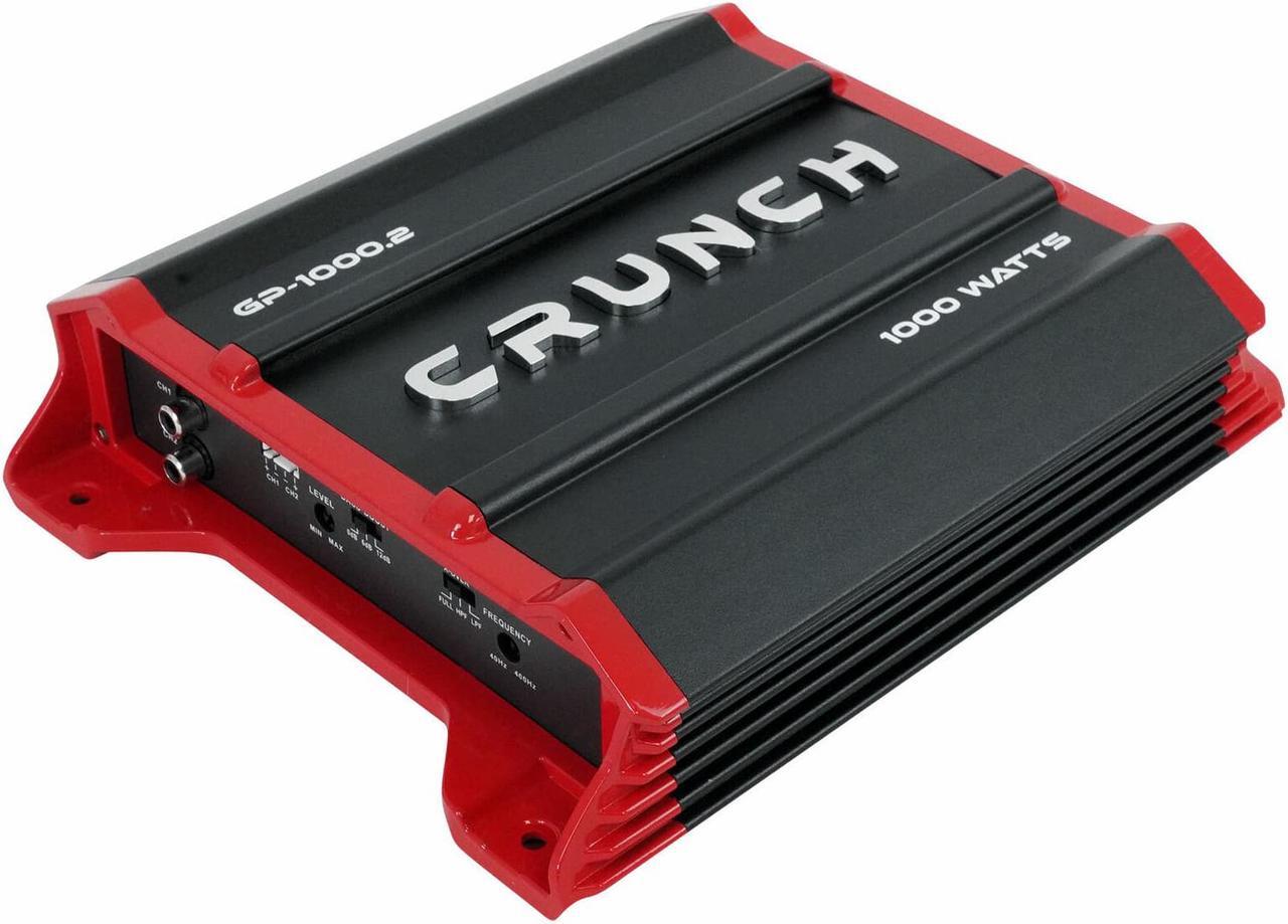 Alt view image 6 of 10 - Crunch GP-1000.2 Ground Pounder 1000 Watt 2-Channel Amplifier Car Stereo Amp