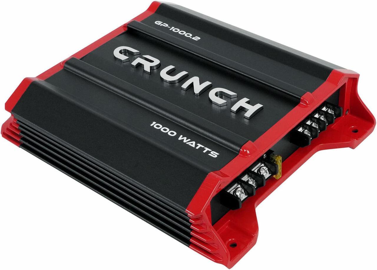 Alt view image 7 of 10 - Crunch GP-1000.2 Ground Pounder 1000 Watt 2-Channel Amplifier Car Stereo Amp