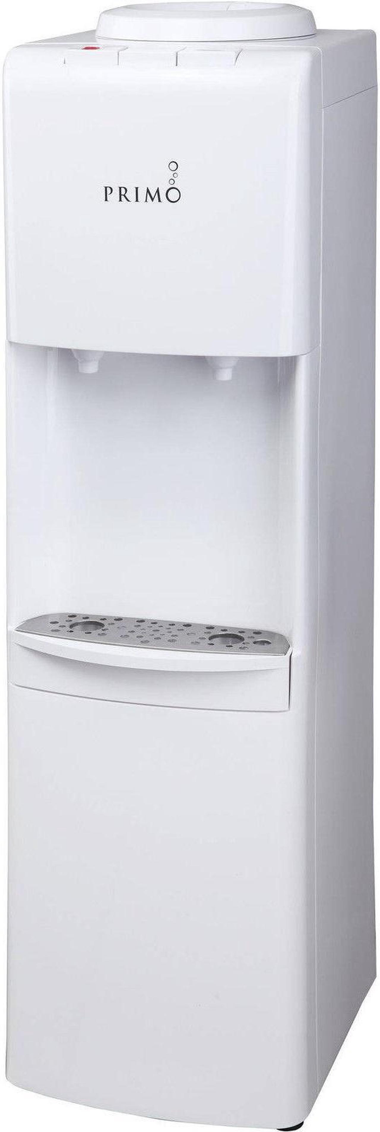 Alt view image 3 of 3 - Primo Top Loading Hot Cold Water Dispenser White Cooler Bottom Load Bottle 5 Ga
