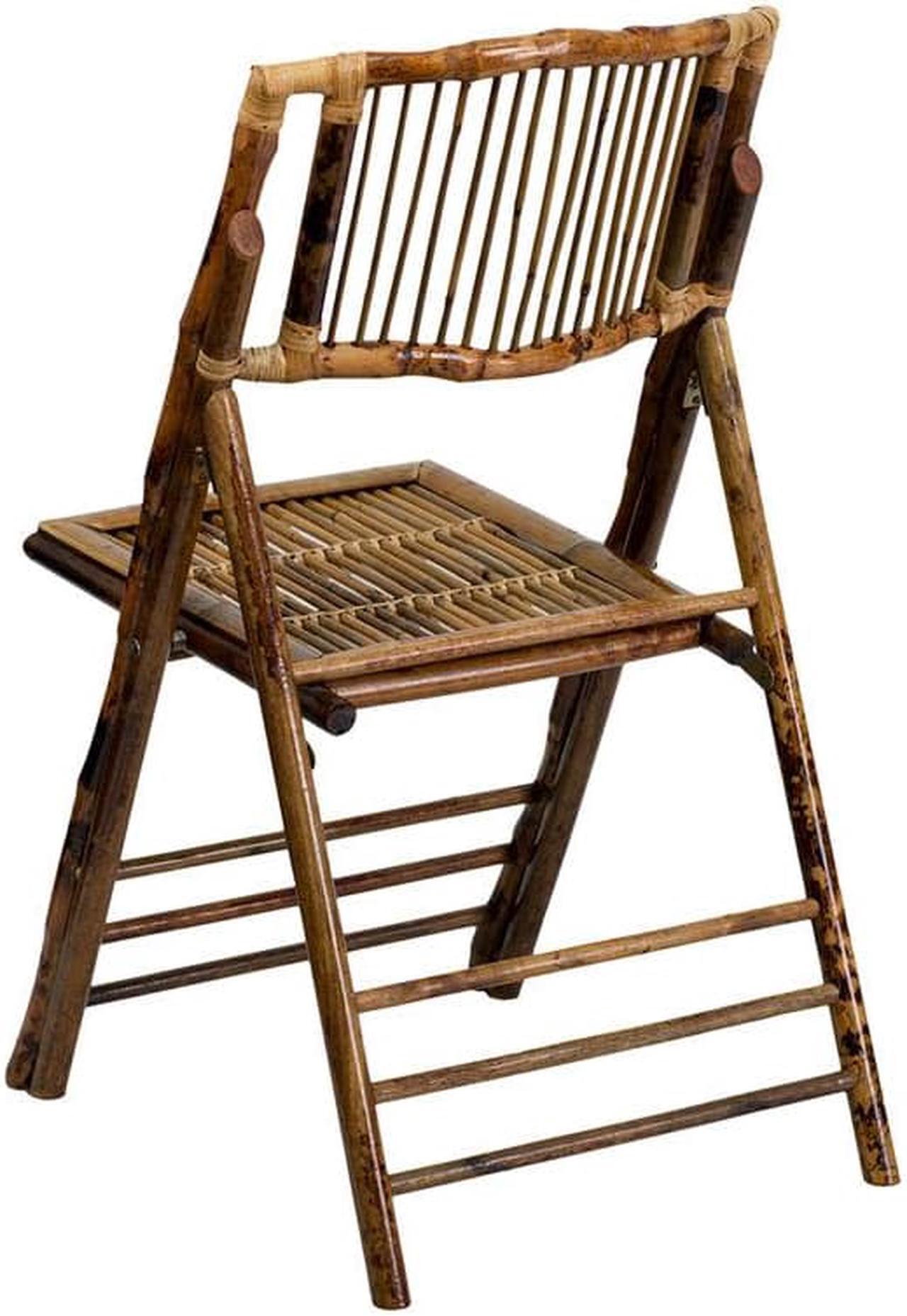 Alt view image 3 of 4 - Flash Furniture American Champion Bamboo Folding Chair
