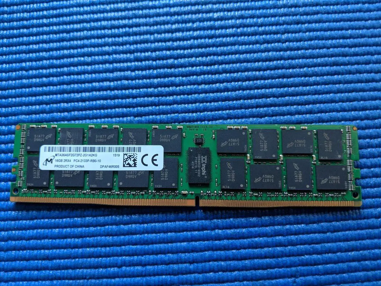 Main image of 16GB Samsung PC4-2133P DDR4 RA0-10-MB1 (M393A2G40DB0-CPB) ECC Server Ram