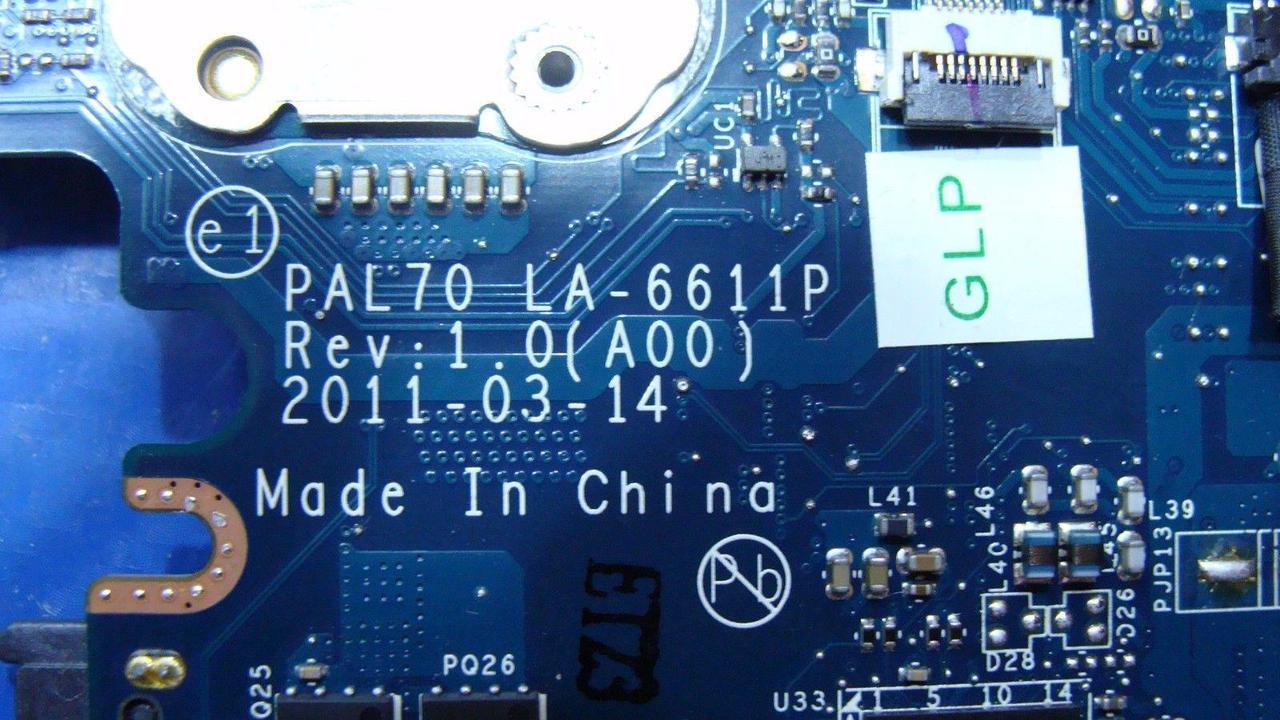 Alt view image 4 of 5 - Dell Latitude 13.3" E6320 Intel i7-2620M 2.7GHz Motherboard Y45W5 LA-6611P GLP*