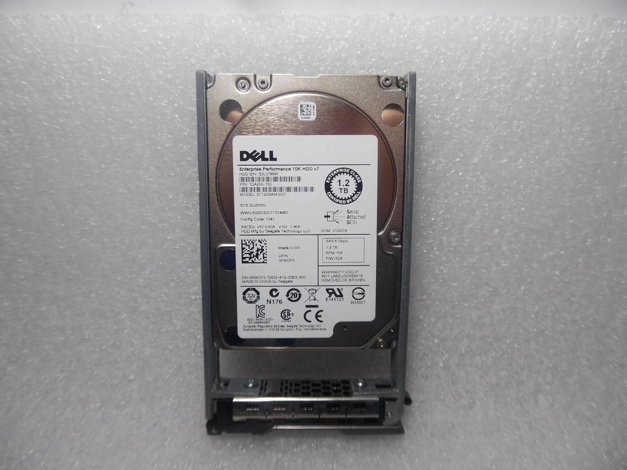 Main image of Dell RMCP3 // ST1200MM0007 1.2TB SAS 10K 2.5" HDD v7 With Tray
