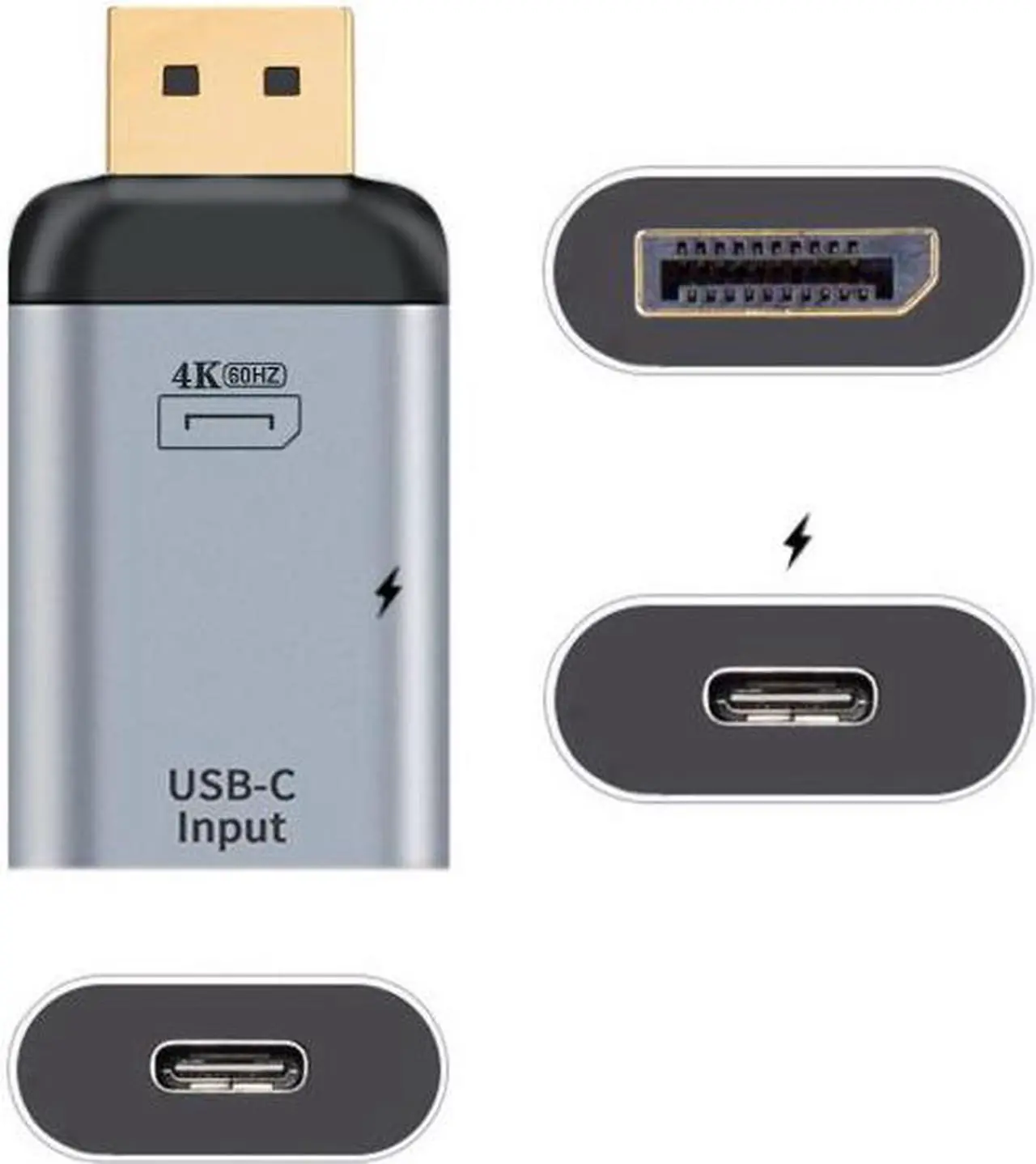 Main image of CYSM USB-C Type C Female Source to Displayport DP Sink HDTV & PD Power Adapter 4K 60hz 1080p for Phone & Laptop