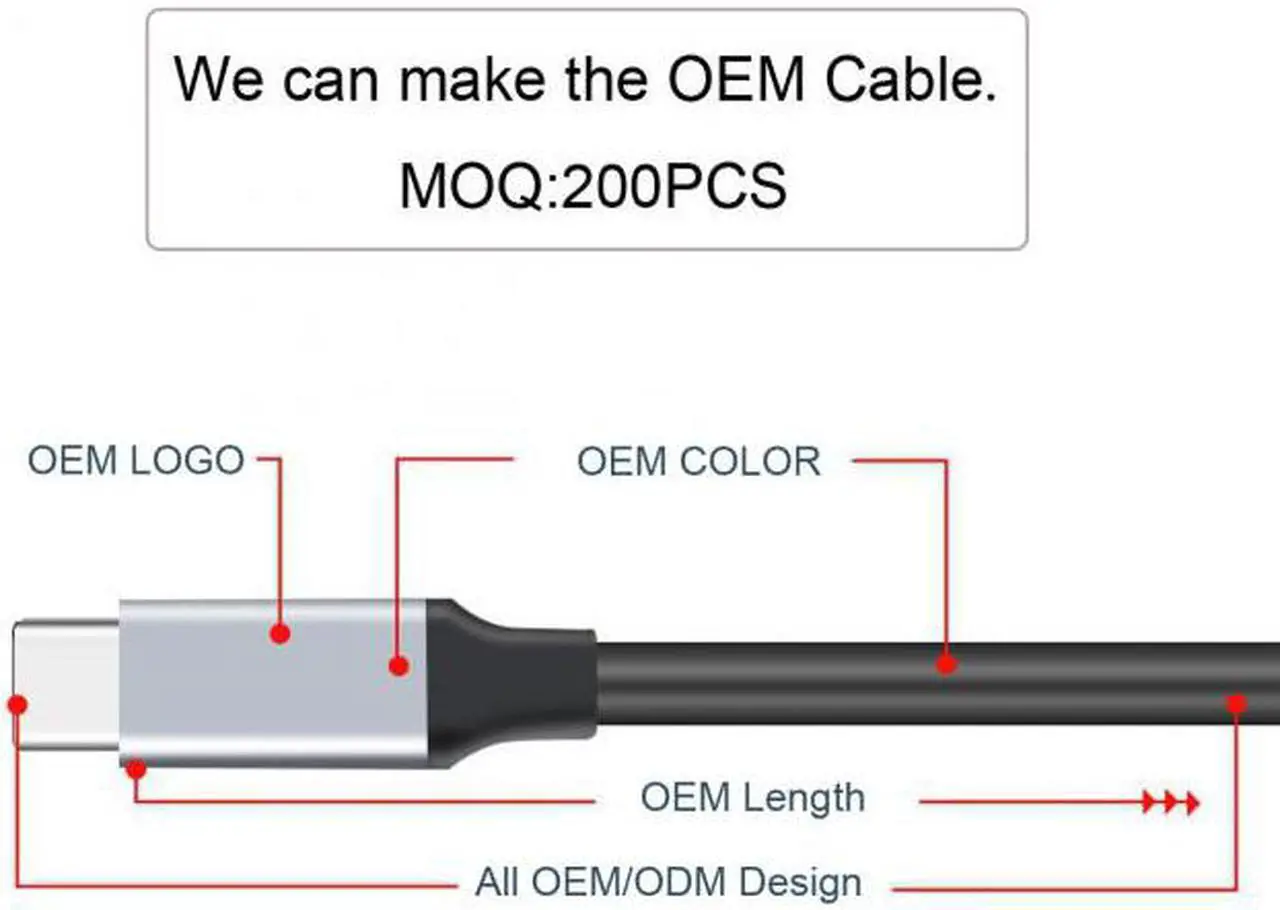 Alt view image 7 of 7 - Jimier 100CM USB-C USB 3.1 Type-C Male to Female Extension Data Cable 10Gbps 100W with Sleeve for Laptop Phone