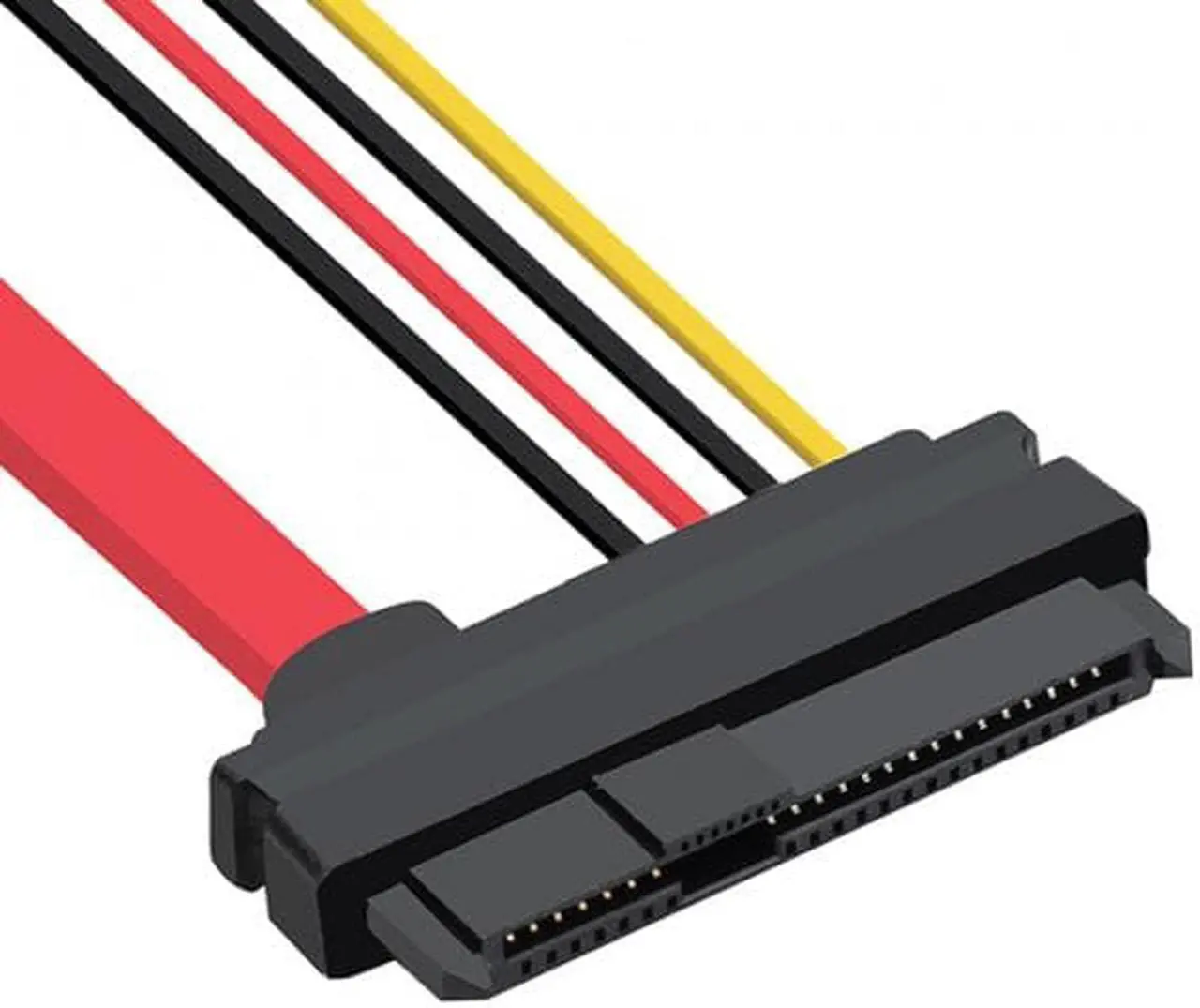 Alt view image 6 of 7 - Xiwai SFF-8482 SAS 29Pin to 22Pin SATA Hard Disk Drive Raid Extension Cable with Data Power Port