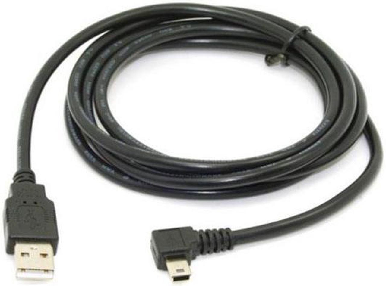 Chenyang CY 5pin Mini USB type Male Left Angled 90 degree to USB 2.0 male data charge cable 50cm