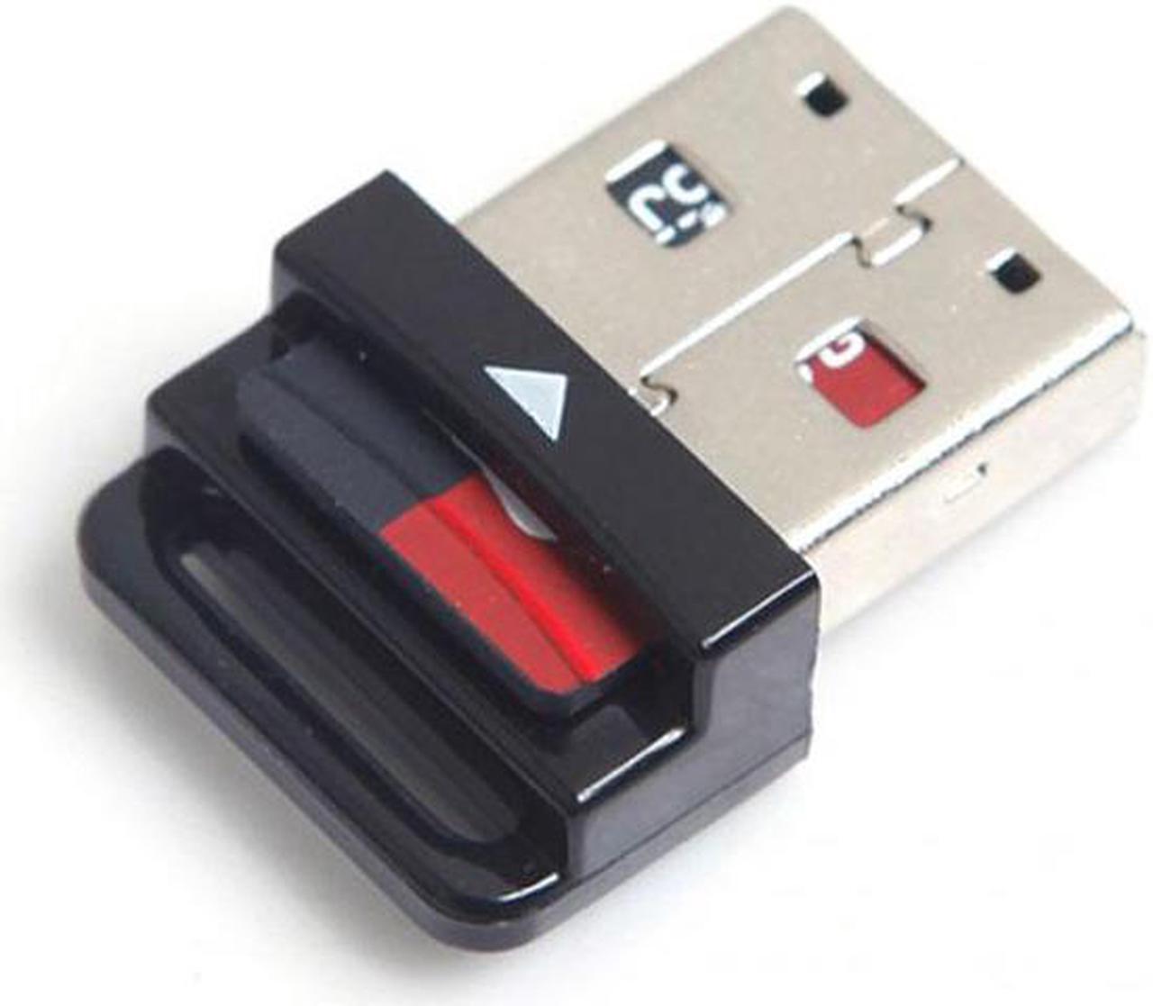 Main image of HKCY U2-006 USB 2.0 to Micro SD T-Flash TF M2 Cell phonetablet Memory Card Reader Black Mini Size