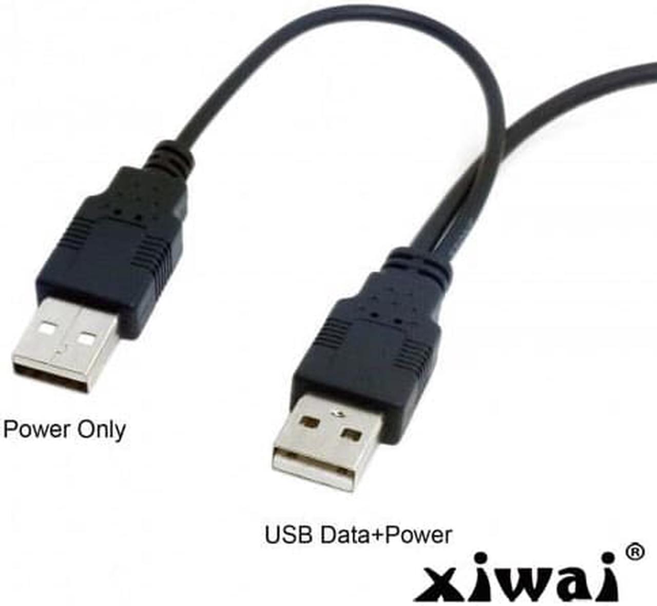 Alt view image 2 of 4 - Xiwai Dual USB 2.0 Male to Standard B Male Y Cable 80cm for Printer & Scanner & External Hard Disk Drive